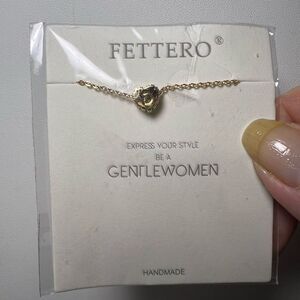 Fettero Initial D Gentlewoman Gold Plated Necklace